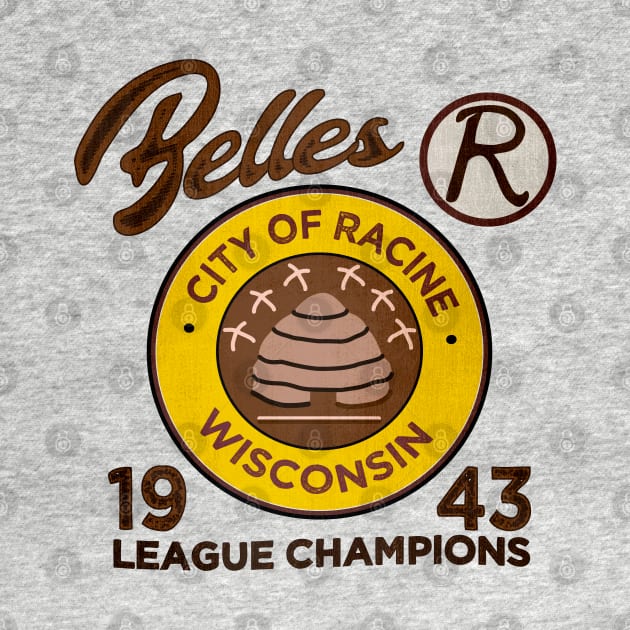 Racine Belles • AAGPBL Patch • Racine, Wisconsin by The MKE Rhine Maiden